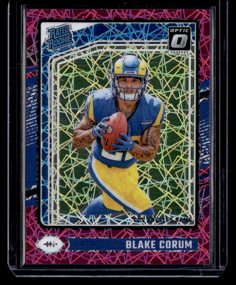 2024 Donruss Optic #208 Blake Corum Pink Velocity /80