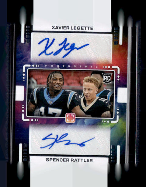 2024 Panini Photogenic Xavier Legette / Spencer Rattler Rookie Photo Bomb Auto