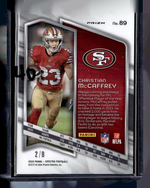 2024 Panini Spectra Christian McCaffery /8