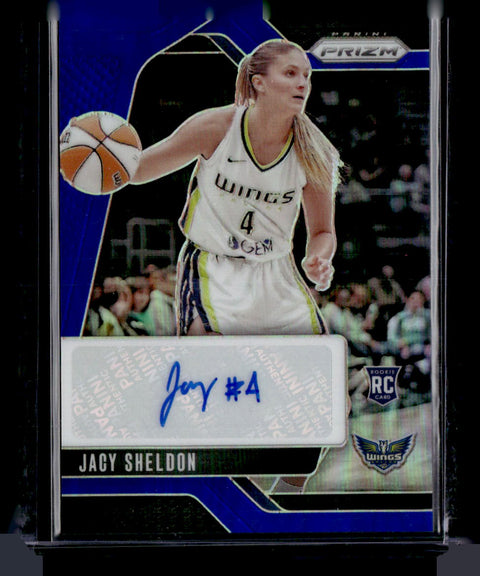 2024 Panini Prizm WNBA Jacy Sheldon Blue Auto /75