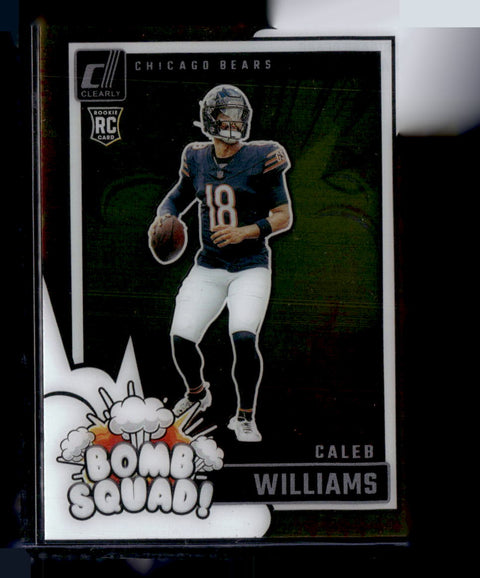 2024 Donruss Clearly #1 Caleb Williams Bomb Squad