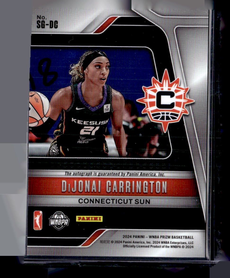2024 Panini Prizm WNBA SG-DC DiJonai Carrington Autograph