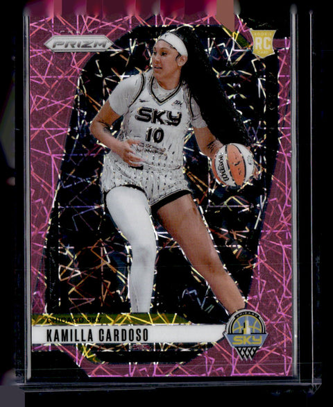 2024 Panini Prizm WNBA #93 Kamilla Cardoso Pink Velocity /79
