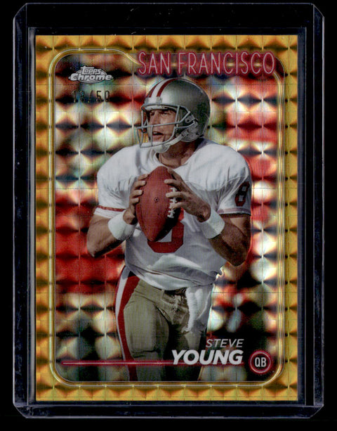 2024 Topps Chrome #178 Steve Young Gold Refractor /50