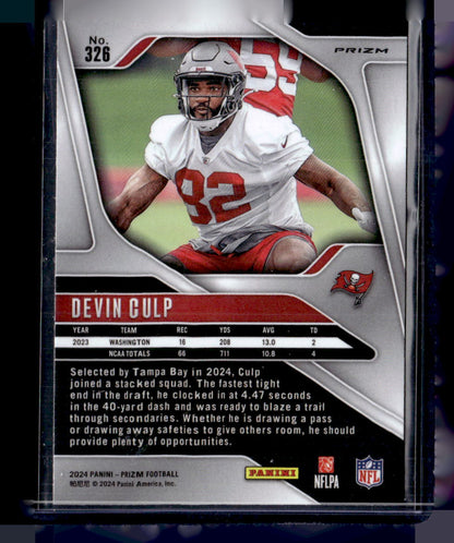 2024 Panini Prizm #326 Devin Gulp Red Checkerboard