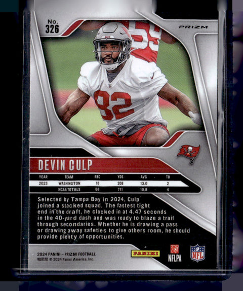 2024 Panini Prizm #326 Devin Gulp Red Checkerboard