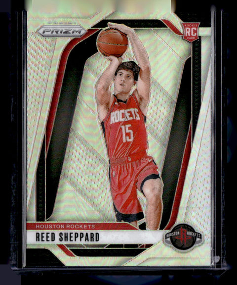 2024-25 Panini Prizm #268 Reed Sheppard Silver Hyper