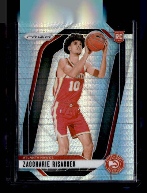 2024-25 Panini Prizm #265 Zaccharie Risacher Silver Hyper