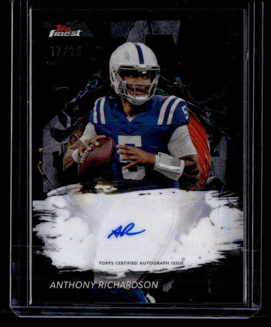 2024 Topps Fnest FA-ARI Anthony Richardson Autograph /25