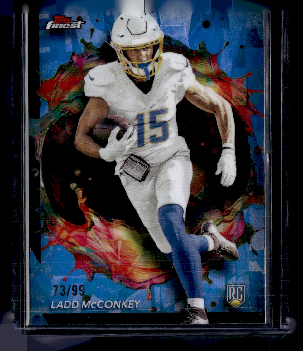 2024 Topps Finest #261 Ladd McConkey Blue /99