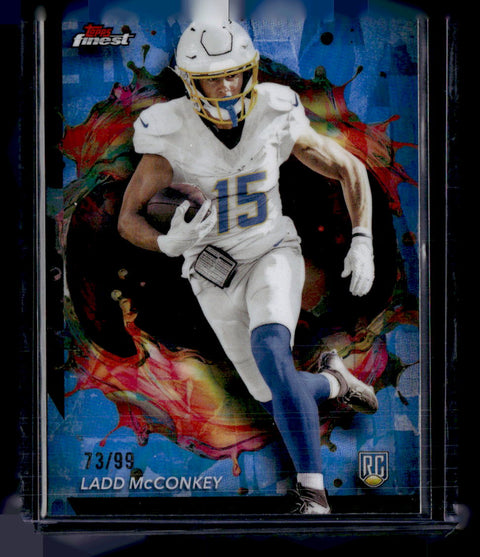 2024 Topps Finest #261 Ladd McConkey Blue /99