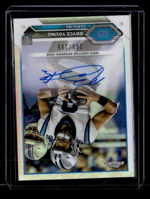 2024 Topps Chrome TCA-BY Bryce Young Chrome Autograph Silver /299
