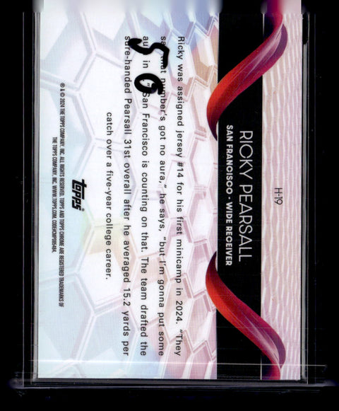 2024 Topps Chrome H-19 Ricky Pearsall Helix