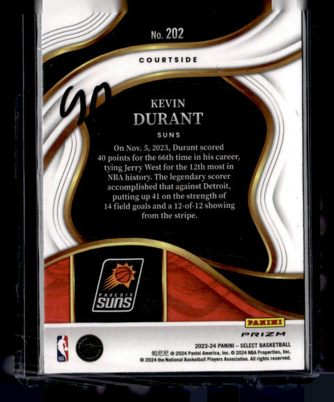 2023-24 Panini Select #202 Kevin Durant Elephant Prizm