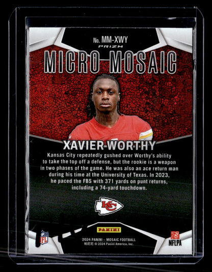 2024 Panini Mosaic MM-XWY Xavier Worthy Micro Mosaic