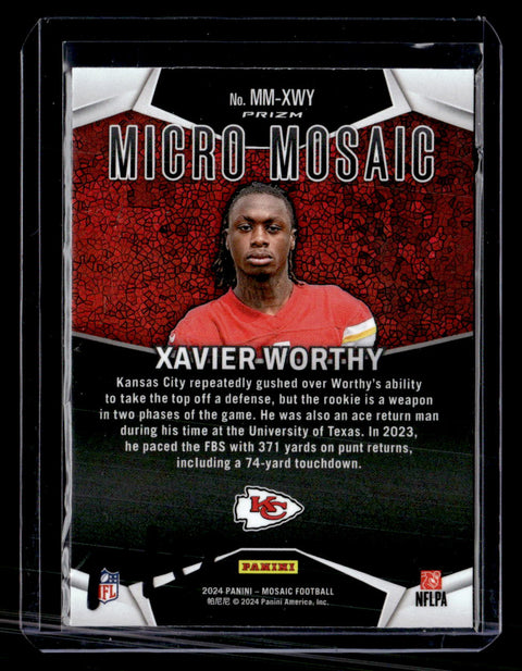 2024 Panini Mosaic MM-XWY Xavier Worthy Micro Mosaic