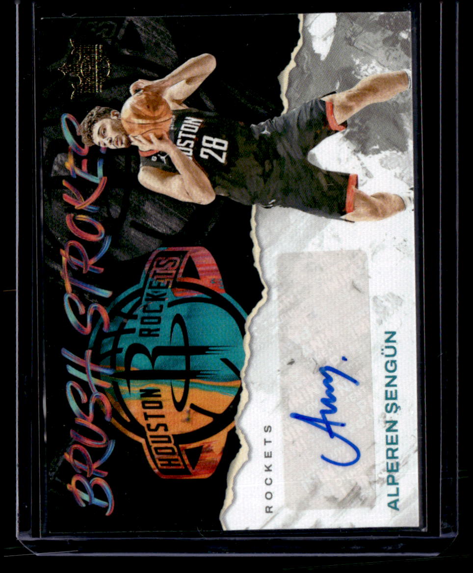 2023-24 Panini Court Kings #BR-ALP Alperen Sengun Brush Strokes /75