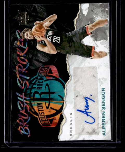 2023-24 Panini Court Kings #BR-ALP Alperen Sengun Brush Strokes /75