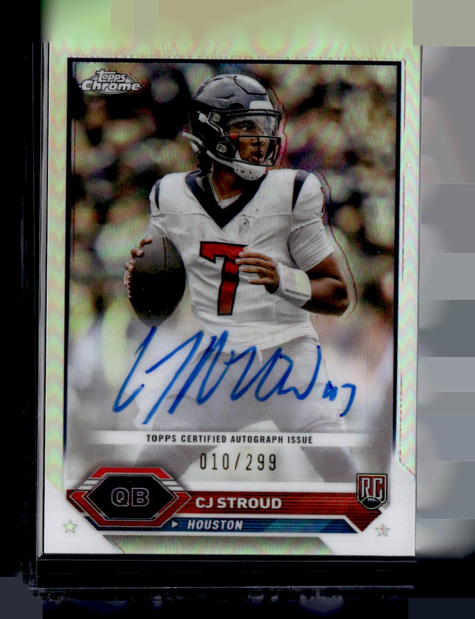 2024 Topps Chrome TCA-CS Cj Stroud Chrome Autograph Silver /299