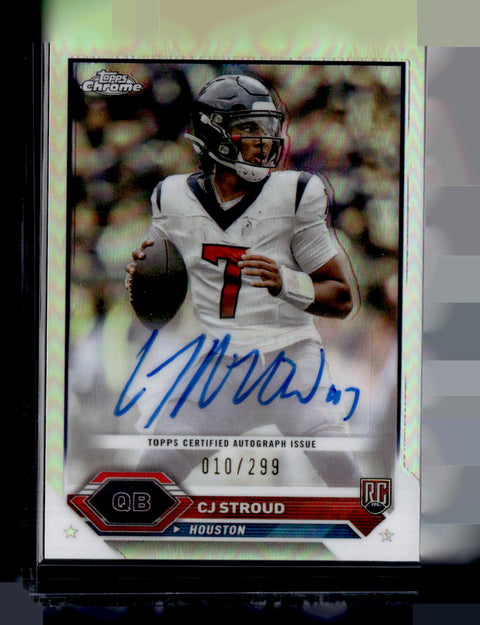 2024 Topps Chrome TCA-CS Cj Stroud Chrome Autograph Silver /299