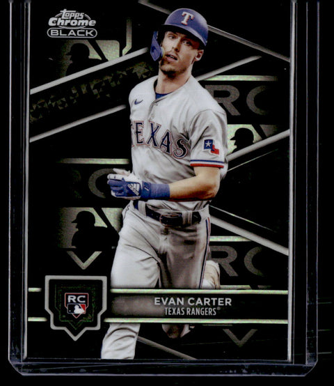 2024 Topps Chrome Black #83 Evan Carter Silver