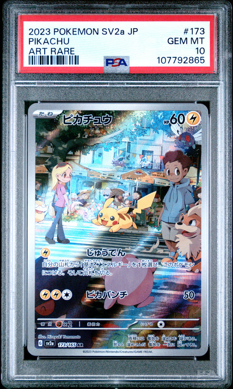 2023 Pokemon Japanese Sv2a-Pokemon 151 Pikachu #173 PSA 10