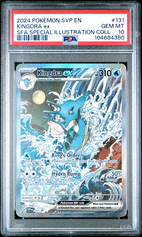 2024 Pokemon Svp En-Sv Black Star Promo #131 Kingdra Ex PSA 10
