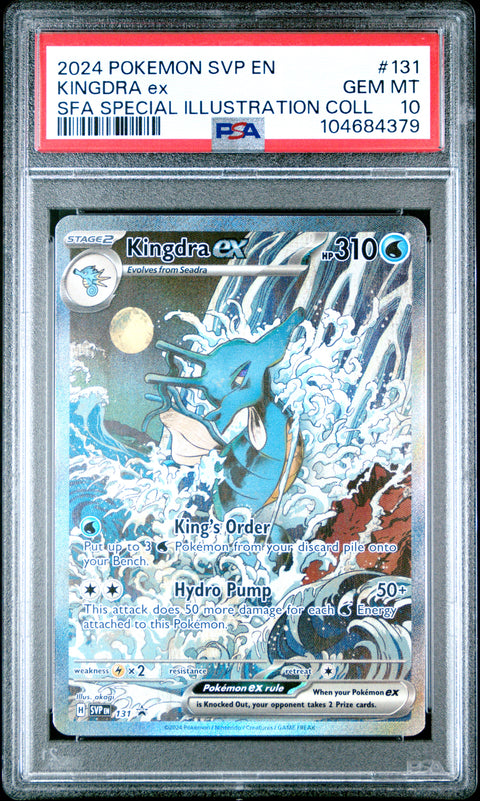 2024 Pokemon Svp En-Sv Black Star Promo #131 Kingdra Ex PSA 10