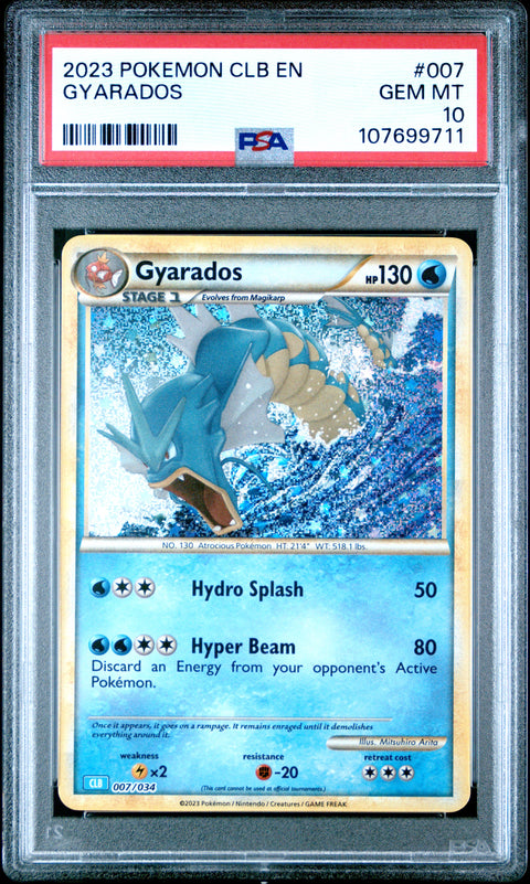 2023 Pokemon Clb-Trading Card Game Classic #007 Gyarados PSA 10