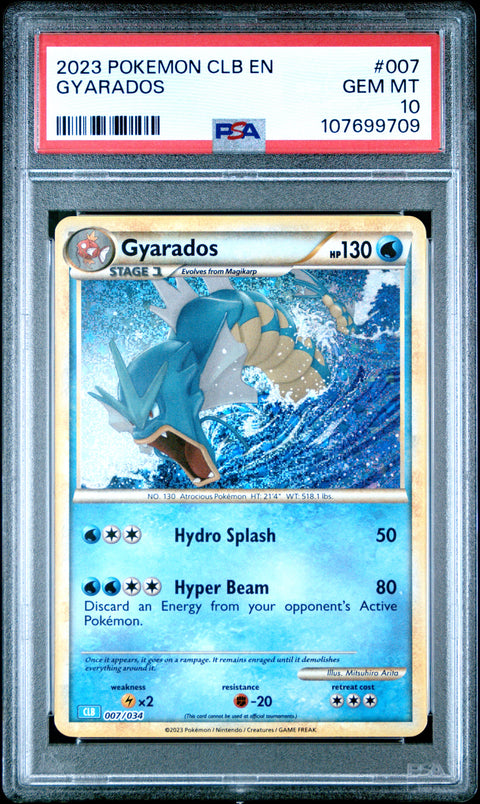 2023 Pokemon Clb-Trading Card Game Classic #007 Gyarados PSA 10