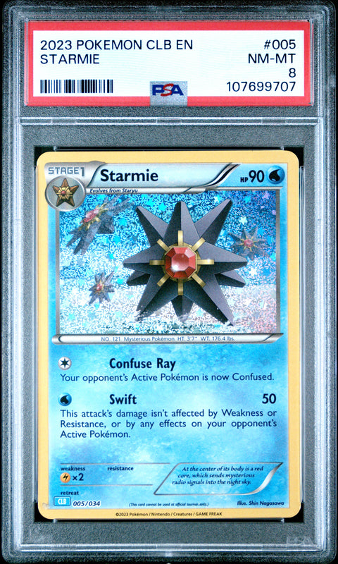 2023 Pokemon Clb-Trading Card Game Classic #005 Starmie PSA 8