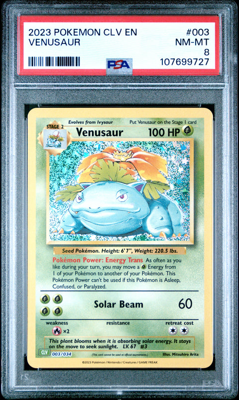 2023 Pokemon Clv-Trading Card Game Classic #003 Venusaur PSA 8