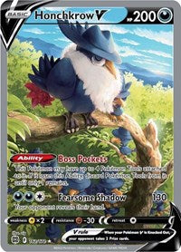 Pokemon SWSH09: Brilliant Stars Honchkrow V (Alternate Full Art)