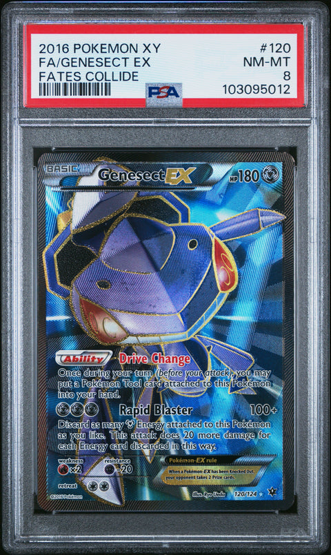 2016 Pokemon Xy Fates Collide #120 Fa/Genesect Ex Fates Collide PSA 8