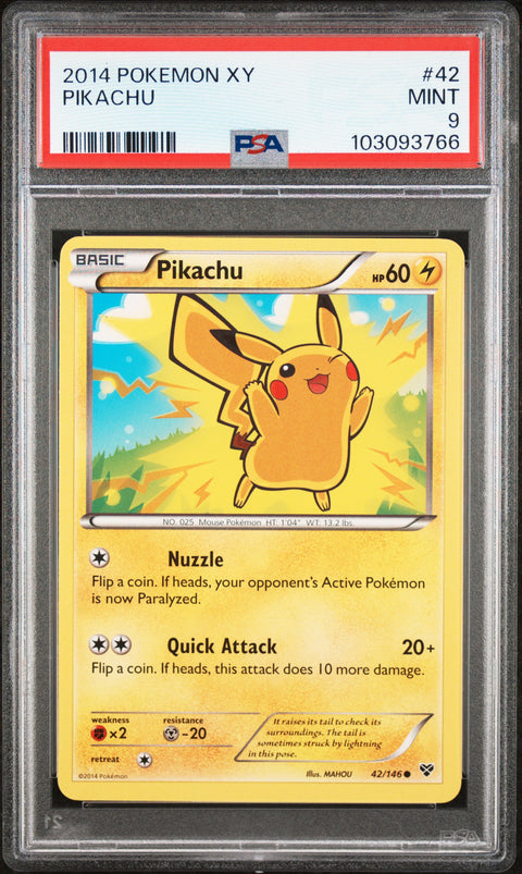 2014 Pokemon Xy #42 Pikachu PSA 9