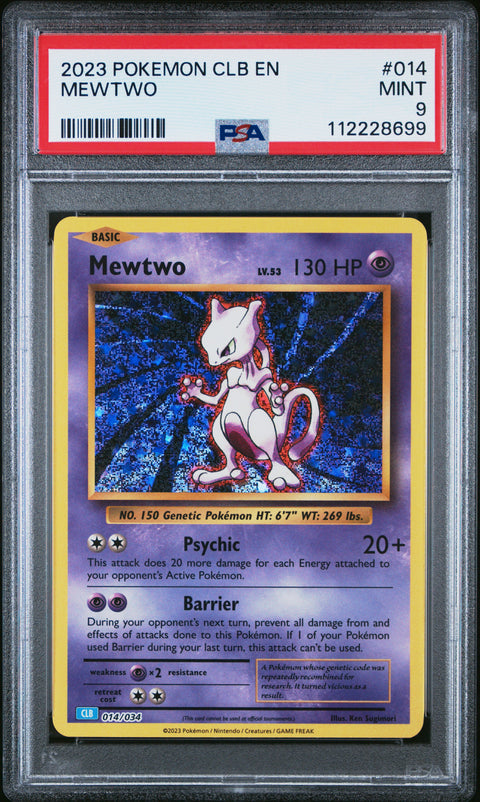 2023 Pokemon Mewtwo #014 PSA 9