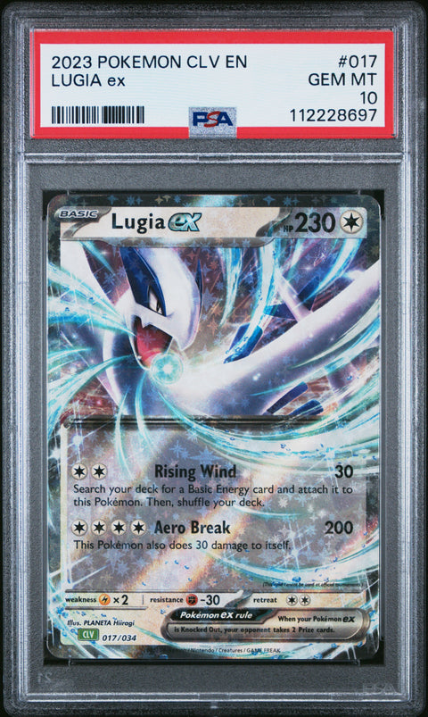 2023 Pokemon Lugia Ex #017 PSA 10