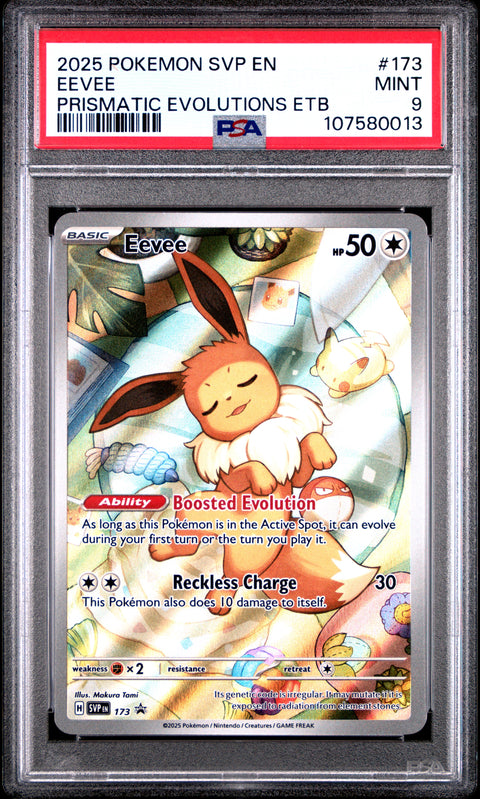 2025 Pokemon Svp En-Sv Black Star Promo Eevee #173 PSA 9