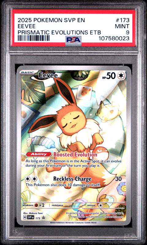 2025 Pokemon Svp En-Sv Black Star Promo Eevee #173 PSA 9