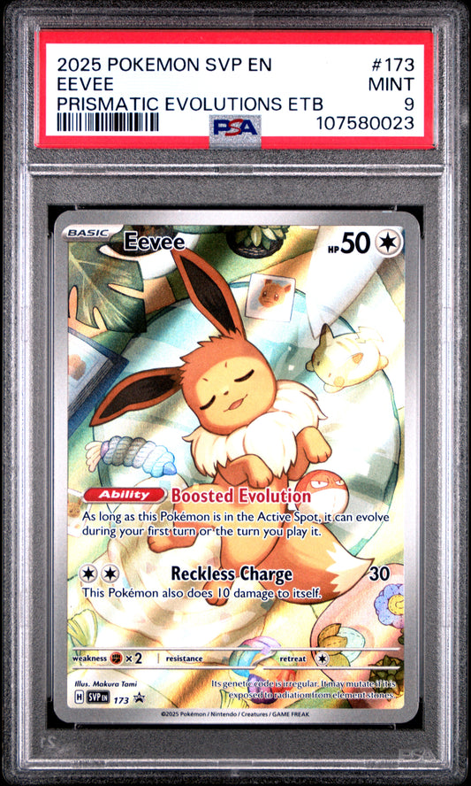2025 Pokemon Svp En-Sv Black Star Promo Eevee #173 PSA 9