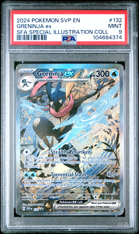 2024 Pokemon Svp En-Sv Black Star Promo Greninja Ex #132 PSA 9