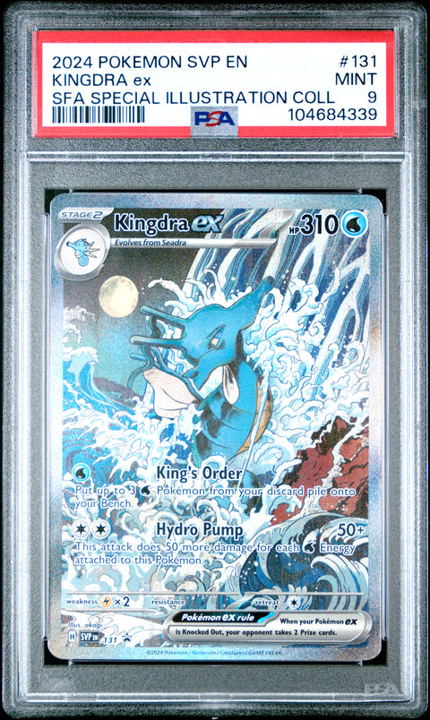 2024 Pokemon Svp En-Sv Black Star Promo Kingdra Ex #131 PSA 9