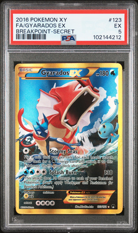 2016 Pokemon Xy Breakpoint Fa/Gyarados Ex #123 PSA 5