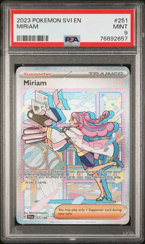 2023 Pokemon Svi En-Scarlet & Violet Miriam #251 PSA 9