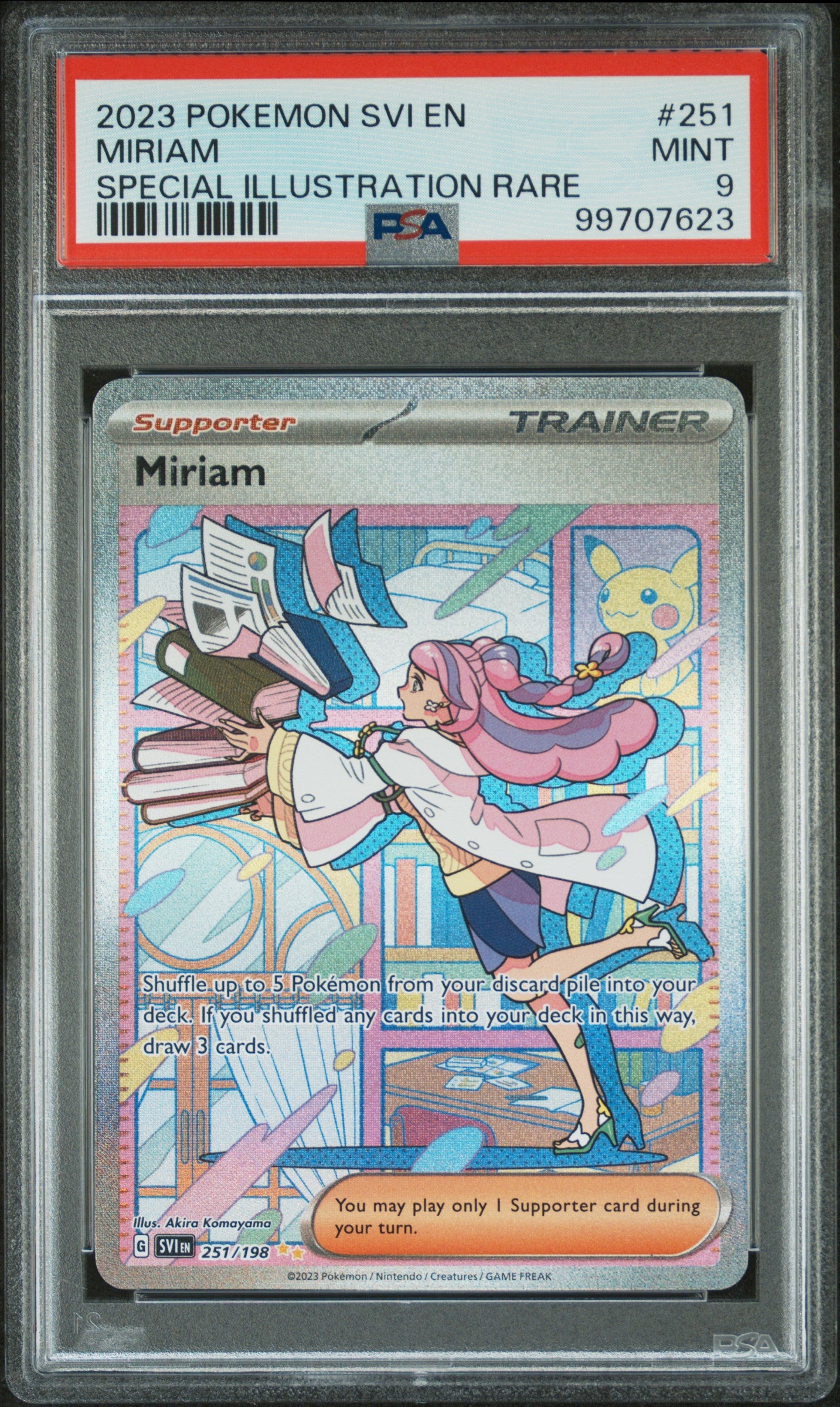2023 Pokemon Svi En-Scarlet & Violet Miriam #251 PSA 9
