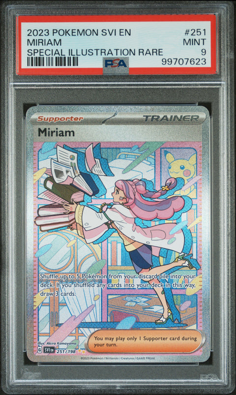 2023 Pokemon Svi En-Scarlet & Violet Miriam #251 PSA 9