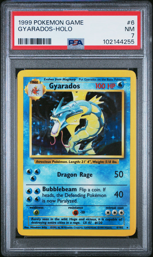1999 Pokemon Game Gyarados-Holo #6 PSA 7