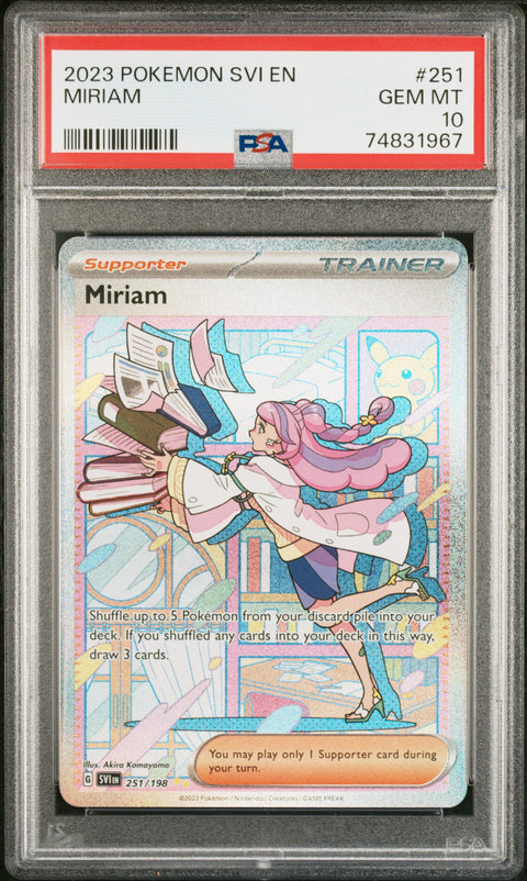 2023 Pokemon Svi En-Scarlet & Violet Miriam #251 PSA 10
