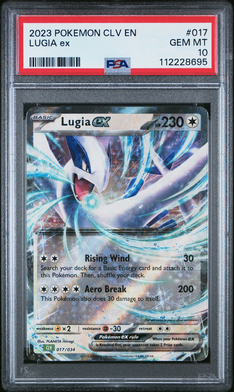 2023 Pokemon Clv Lugia Ex #017 PSA 10