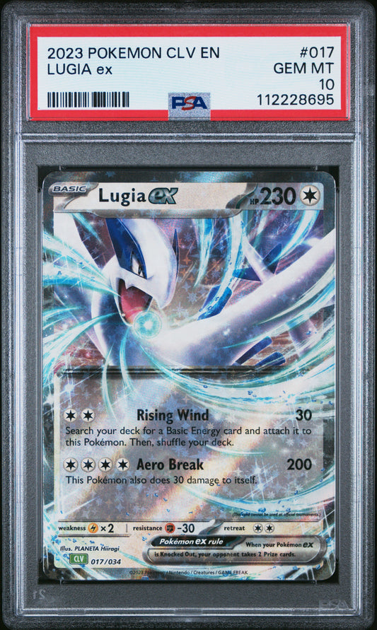2023 Pokemon Clv Lugia Ex #017 PSA 10